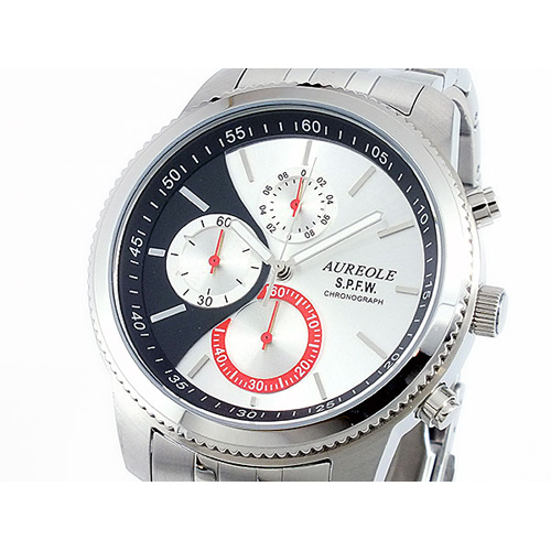 オレオール AUREOLE　メンズ クロノグラフ 腕時計 SW-575M-4