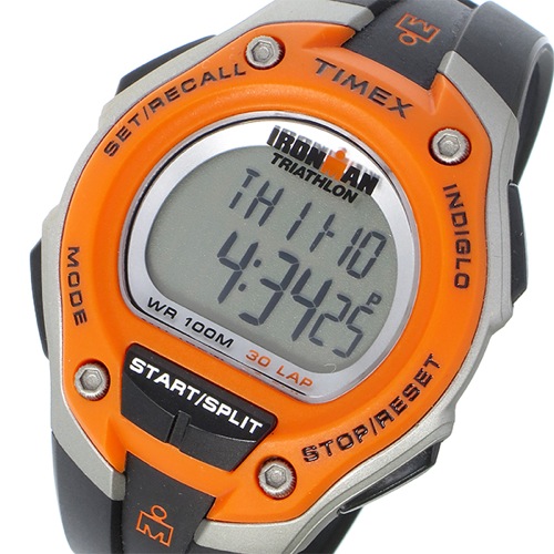 タイメックス アイアンマン クオーツ メンズ 腕時計 T5K529 オレンジ