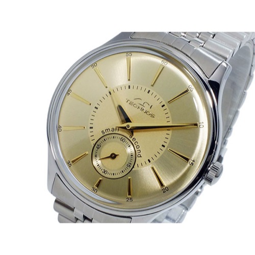 テクノス TECHNOS クオーツ メンズ 腕時計 T6335SC ゴールド