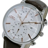 テクノス TECHNOS クオーツ クロノ メンズ 腕時計 T6397SA ホワイト/ピンクゴールド
