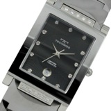 テクノス TECHNOS タングステン クオーツ メンズ 腕時計 T9407CB ブラック