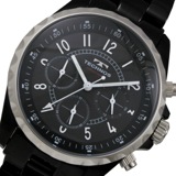 テクノス TECHNOS クロノ クオーツ メンズ 腕時計 T9449BB ブラック