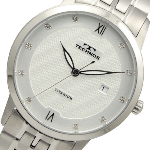 テクノス TECHNOS チタン クオーツ メンズ 腕時計 T9454IS ホワイト