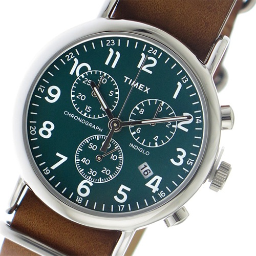 タイメックス ウィークエンダー クロノ クオーツ メンズ 腕時計 TW2P97400 グリーン
