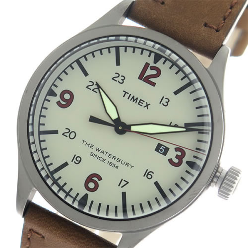 タイメックス Waterbury クオーツ メンズ 腕時計 TW2R38600 グレー/ブラウン