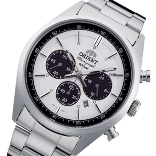 オリエント ネオセブンティーズ クロノ メンズ 腕時計 WV0041TX ホワイト 国内正規