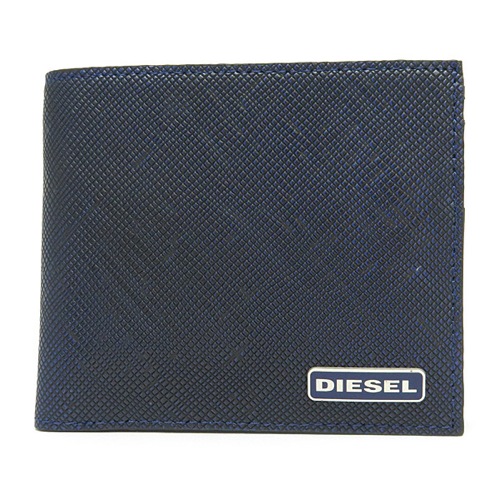 ディーゼル DIESEL メンズ 二つ折り短財布 X03344-P0517-H5853 ブルー