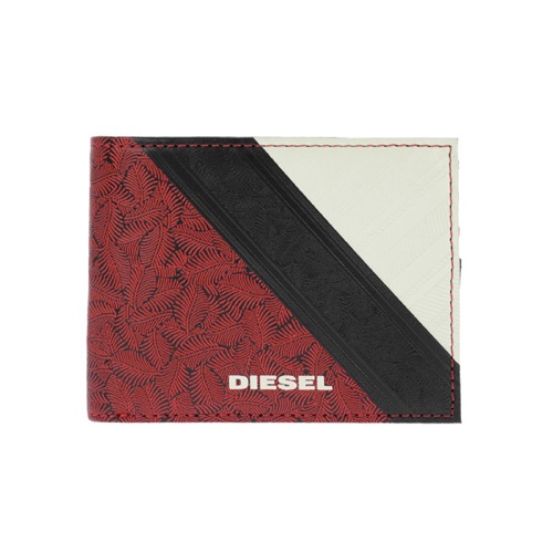 ディーゼル DIESEL メンズ 二つ折り短財布 X03371-P0408-H4072 レッド