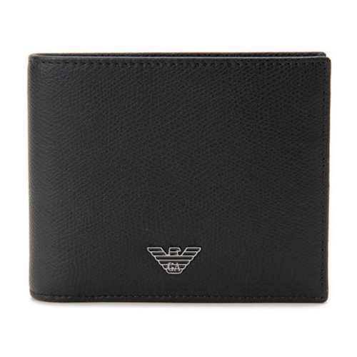 エンポリオ アルマーニ メンズ 二つ折り財布 短財布 YEM122-YAQ2E-81072 ブラック