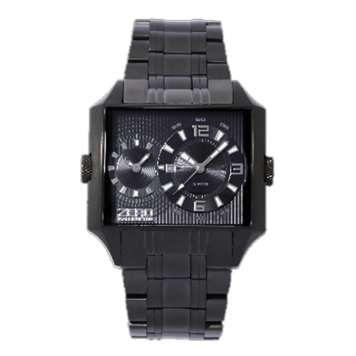 ゼロハリバートン デイト クオーツ メンズ 腕時計 ZW004B-02 ブラック