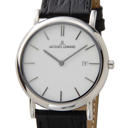 ジャックルマン ケビンコスナー アンバサダーモデル ヴィエナ 40mm メンズ 腕時計 1-1370D ホワイト