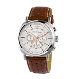 ジャックルマン Lugano クオーツ メンズ クロノ 腕時計 1-1645D ホワイト
