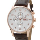 ジャックルマン クロノ デイト クオーツ メンズ 腕時計 1-1908C ホワイト/シルバー