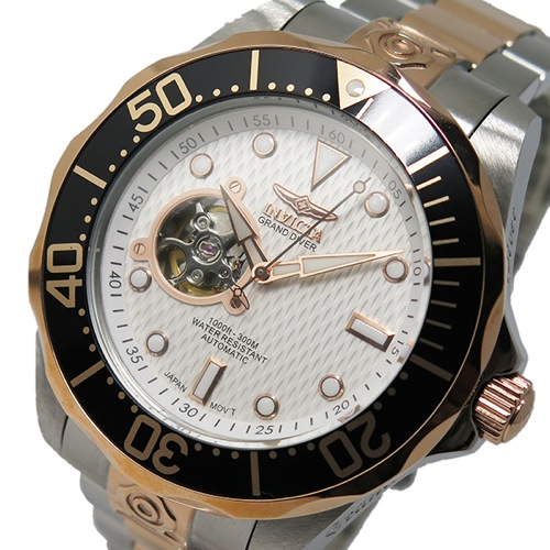 インヴィクタ INVICTA グランドダイバー 自動巻き メンズ 腕時計 13707 ホワイト