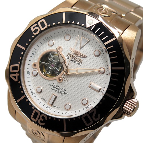 インヴィクタ INVICTA グランドダイバー 自動巻き メンズ 腕時計 13712 ホワイト