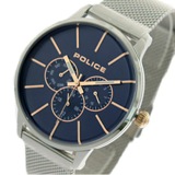 ポリス POLICE 腕時計 メンズ 14999JS-03MM クォーツ ネイビー シルバー