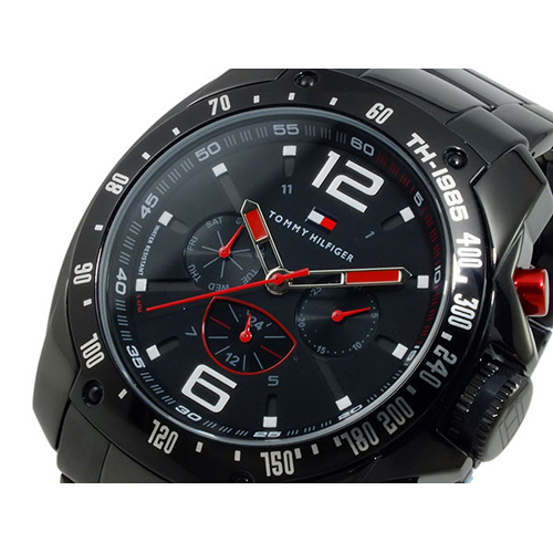 【送料無料】今人気のトミー ヒルフィガー 腕時計 メンズ 1790870 ブラック