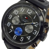 トミー ヒルフィガー メンズ クオーツ 腕時計 1791051 ブラック