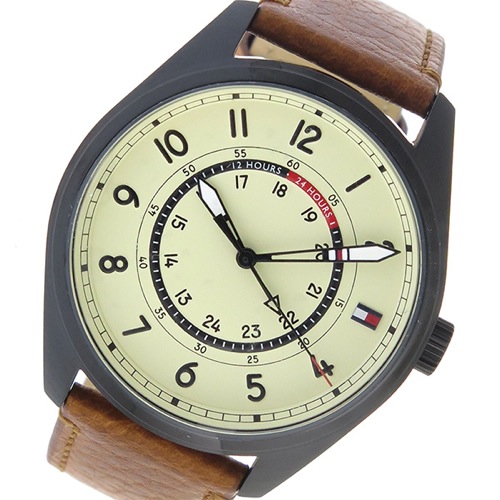 トミー ヒルフィガー クオーツ メンズ 腕時計 1791372 アイボリー