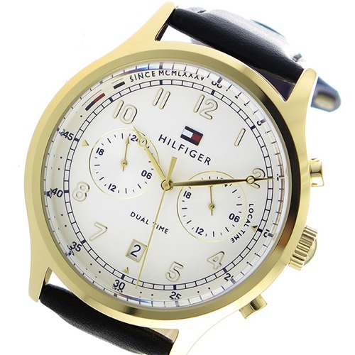 トミーヒルフィガー クオーツ メンズ 腕時計 1791386 ホワイト