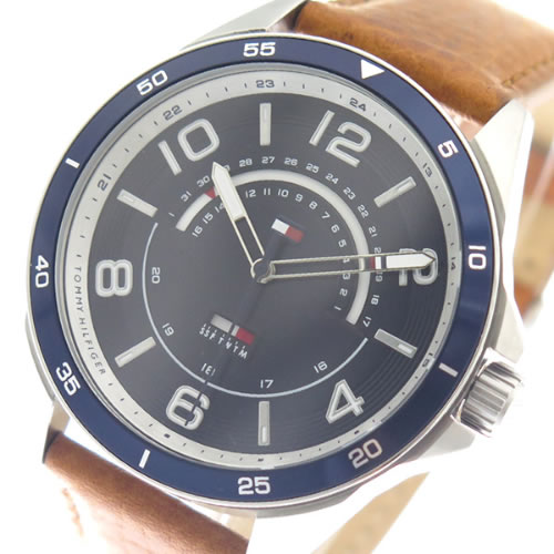 トミーヒルフィガー 腕時計 メンズ 1791391 ネイビー ブラウン