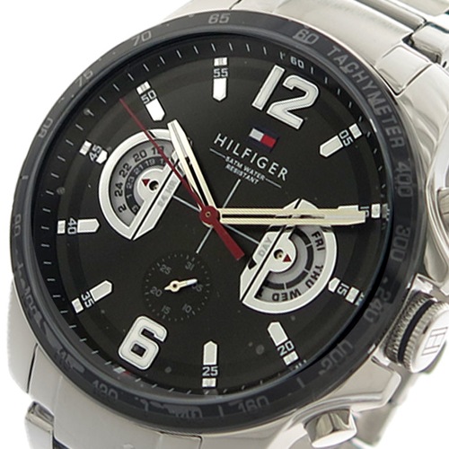 【送料無料】トミーヒルフィガー TOMMY HILFIGER 腕時計 メンズ 1791472 クォーツ ブラック シルバー - メンズブランド