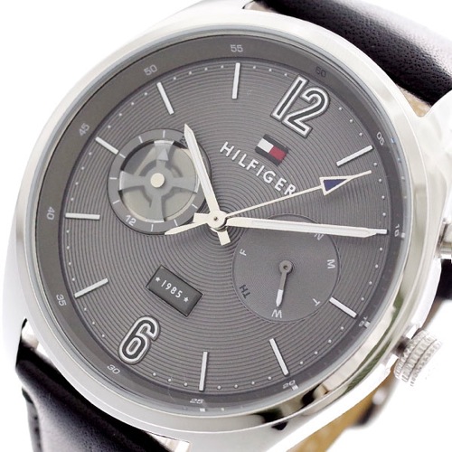 トミーヒルフィガー TOMMY HILFIGER 腕時計 メンズ 1791548 クォーツ グレー ブラック