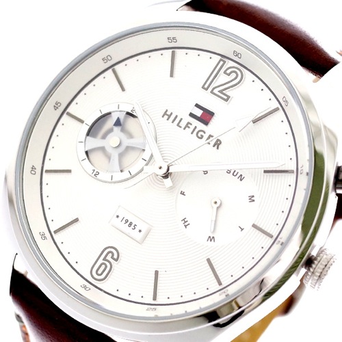 トミーヒルフィガー TOMMY HILFIGER 腕時計 メンズ 1791550 クォーツ ホワイト ブラウン