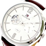 トミーヒルフィガー TOMMY HILFIGER 腕時計 メンズ 1791550 クォーツ ホワイト ブラウン