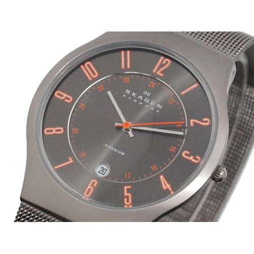 【送料無料】今人気のスカーゲン SKAGEN メンズ ウルトラスリム チタン 腕時計 233XLTTMO