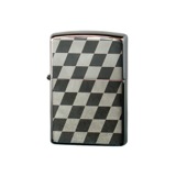 ジッポ ZIPPO 市松模様風 CHECK メンズ ライター 喫煙具 2CHE-BN2 ブラック