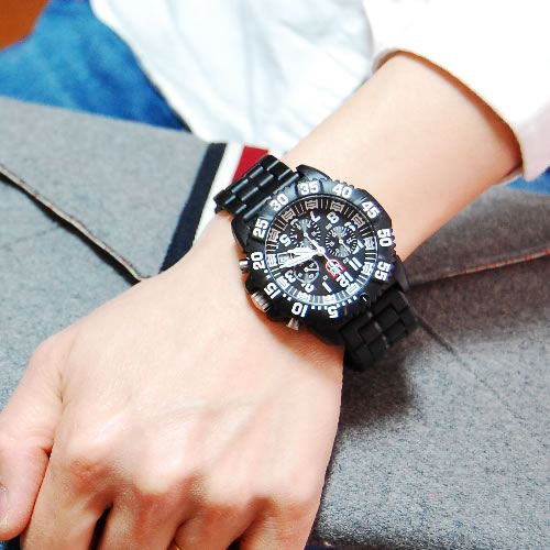 【新品】ルミノックス LUMINOX  腕時計 メンズ 3082 クオーツ ブラックxブラック最大約23cmバンド幅