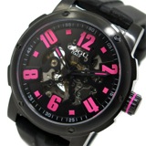 コグ COGU 自動巻き メンズ 腕時計 3SKU-BPK ブラック/ピンク