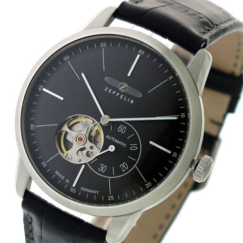 ツェッペリン 自動巻き メンズ 腕時計 7364-2 グレー/ブラック
