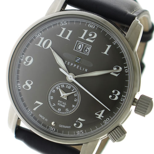 ツェッペリン LZ127 GRAF クオーツ メンズ 腕時計 7644-2 メタルグレー