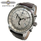 ツェッペリン ZEPPELIN 100周年記念 クオーツ メンズ クロノ 腕時計 7680-1