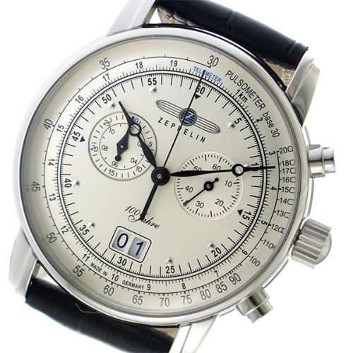 ツェッペリン クオーツ メンズ 腕時計 7690-1 シルバー
