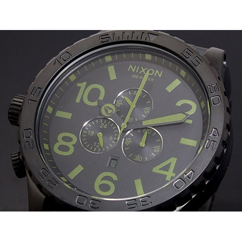 ニクソン 51-30 CHRONO 腕時計 A083-1042 MATTE BLACK SURPLUS