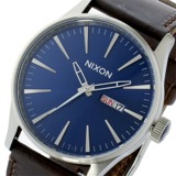 ニクソン セントリー レザー クオーツ メンズ 腕時計 A105-1524 ブルー