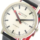 モンディーン MONDAINE 腕時計 メンズ A132.30359.16SBB 自動巻き ホワイト ブラック