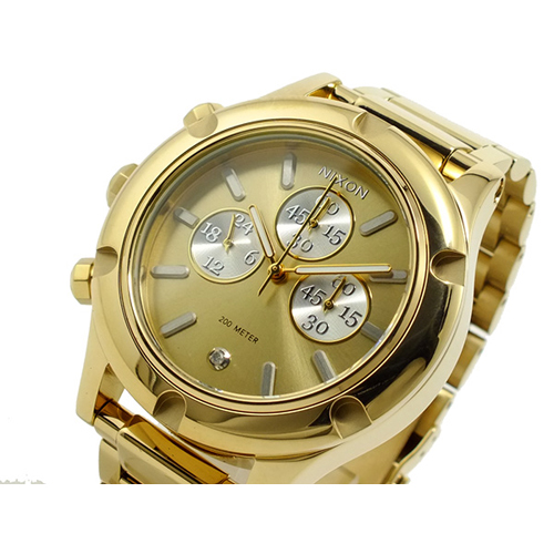 ニクソン CAMDEN CHRONO クロノグラフ 腕時計 A354-1219 ゴールド