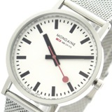 モンディーン MONDAINE 腕時計 メンズ レディース A660.30314.11SBV クォーツ ホワイト シルバー