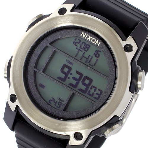 ニクソン ユニット ダイブ クオーツ メンズ 腕時計 A962-000 ブラック/シルバー