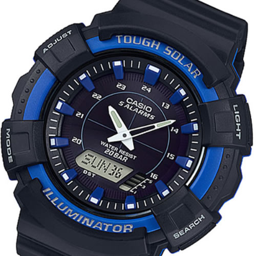カシオ アナデジ クオーツ メンズ 腕時計 AD-S800WH-2A2JF ブラック 国内正規
