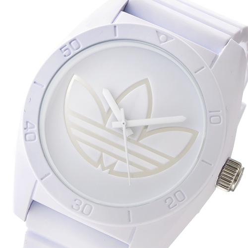 アディダス サンティアゴ クオーツ メンズ 腕時計 ADH3198 ホワイト/シルバー