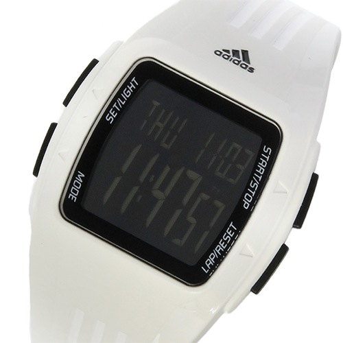 アディダス デュラモ DURAMO デジタル ユニセックス 腕時計 ADP3263 ホワイト