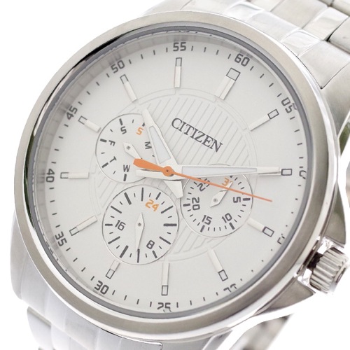 シチズン CITIZEN 腕時計 メンズ AG8340-58A クォーツ ホワイト シルバー