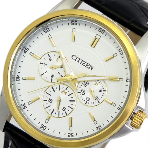 シチズン CITIZEN 腕時計 メンズ AG8344-06A クォーツ ゴールド ブラック