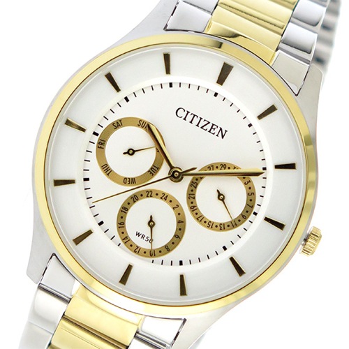シチズン クオーツ メンズ 腕時計 AG8358-52A ホワイト