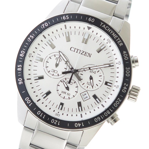 シチズン クオーツ メンズ 腕時計 AN8071-51A ホワイト